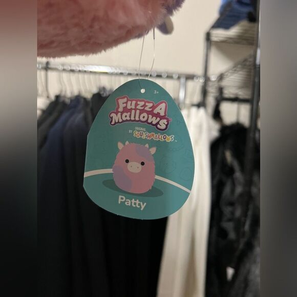 Squishmallows Fuzzamallows Patty the Cow 12” - Picture 2 of 3